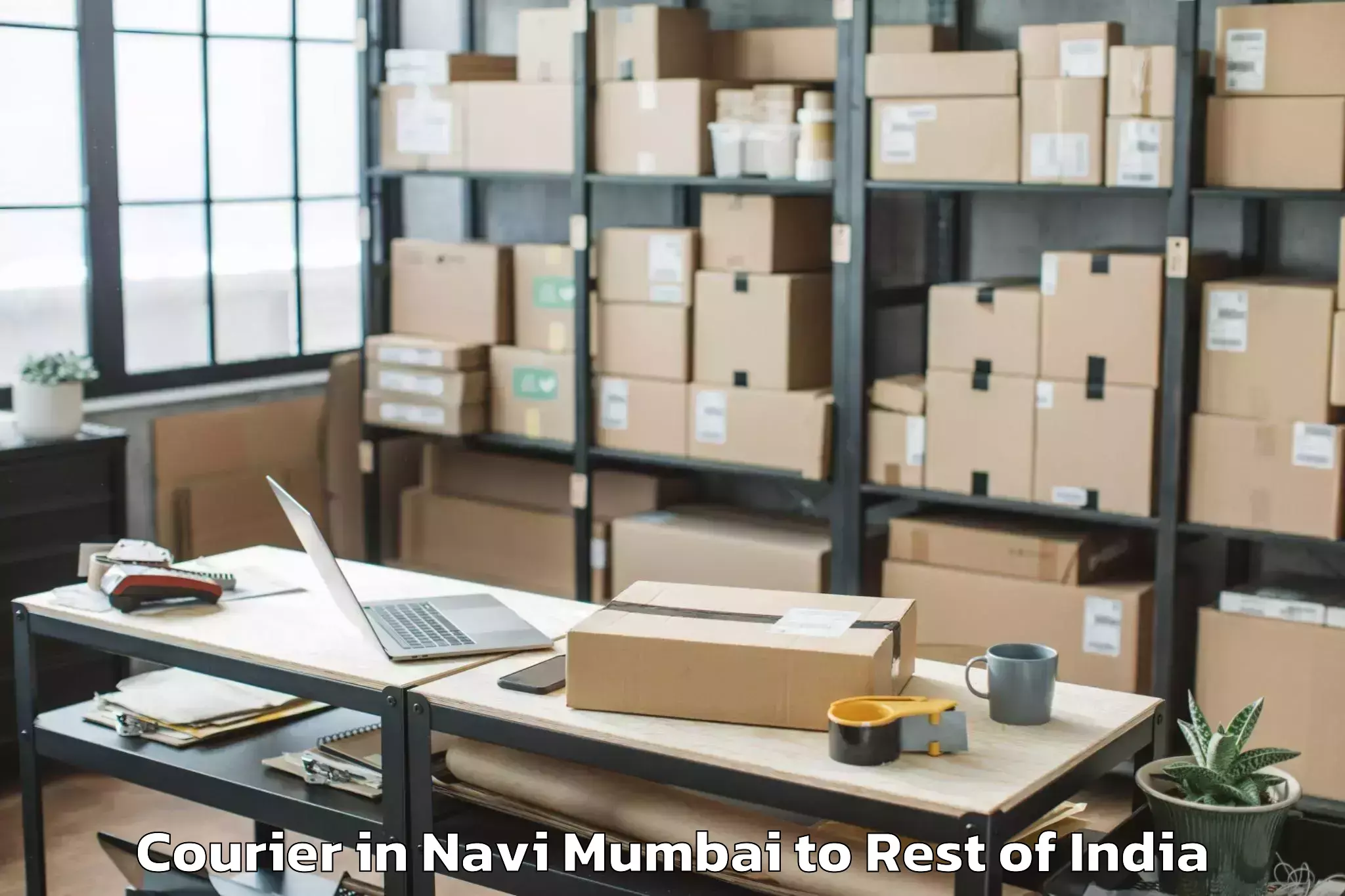 Navi Mumbai to Rehta Courier